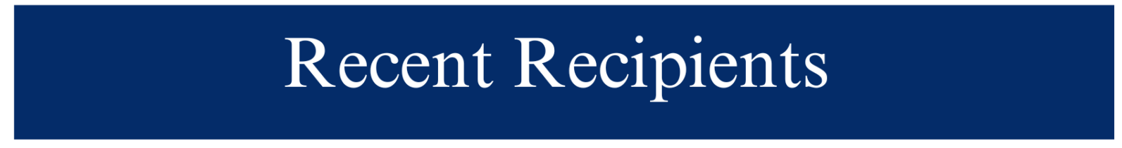 Recent Recipients (1)